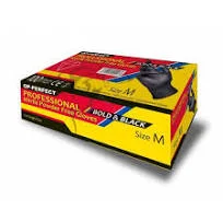 خرید و قیمت دستکش لاتکس مشکی سایز L